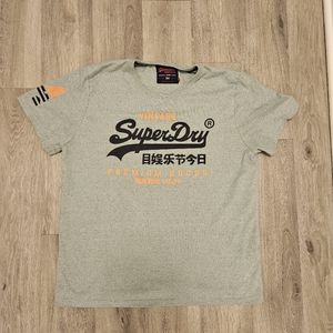 Superdry T-Shirt Mens Size XL Teal Mint Short Sleeve Crew Neck Premium Goods